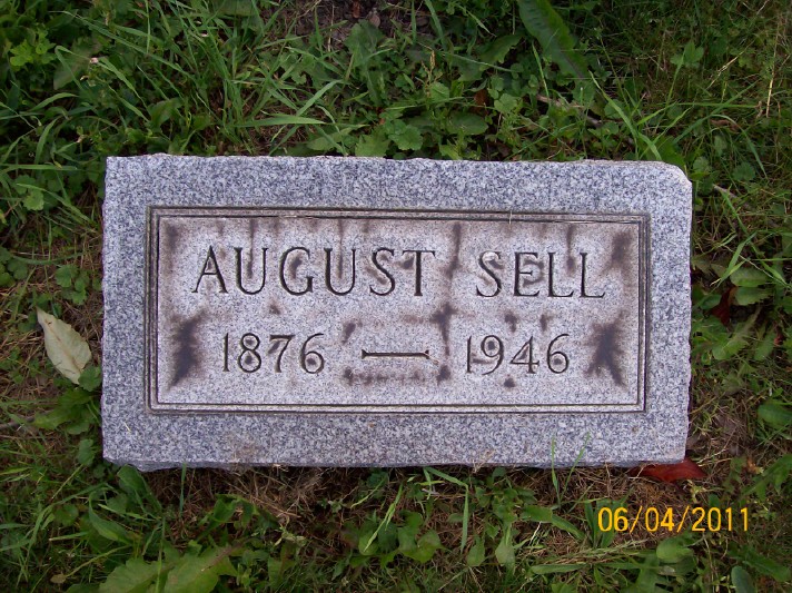 August Sell tombstone