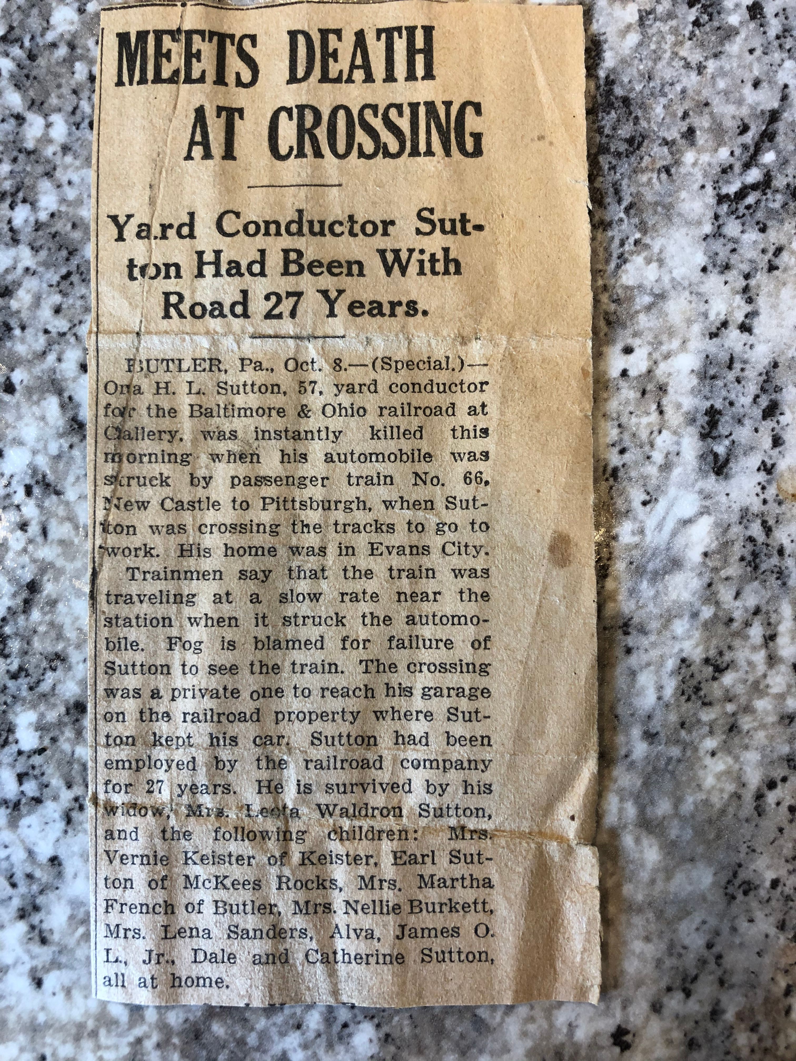 Newspaper article